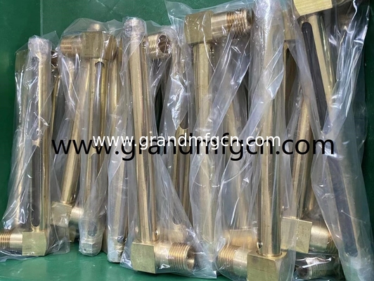 BSP thread G1/4 G1/2 INCH brass oil level gauge indicators with level marks for container Gearboxes tubular level gauge GM-BG12 GM-BN14 GM-BN12