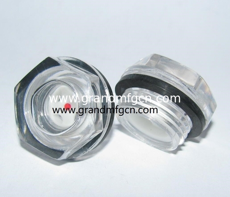 G thread 1/4&quot; 1/2&quot; 3/4&quot; 1&quot; 2&quot; polycarbonate sight glass,plastic oil level sight glass,sight window,China