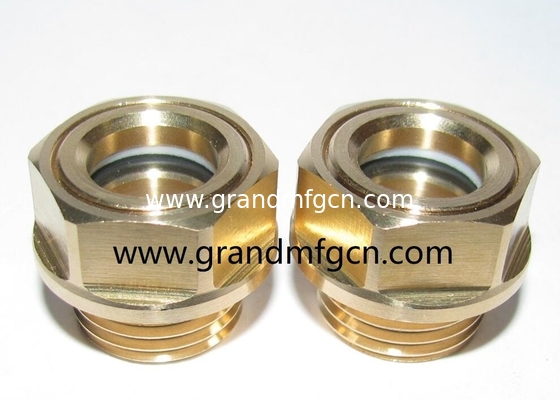 G3/4&quot; male bsp thread GM-HDG34 brass dome oil sight glass fluid dome view port sight window oil level indicators