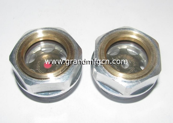 Metric thread M18 M20 M22 M24 reducer Blower Aluminum Oil level indicator sight glass custom available