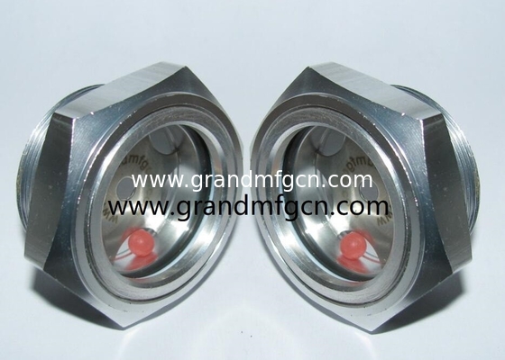 Metric thread M18 M20 M22 M24 reducer Blower Aluminum Oil level indicator sight glass custom available