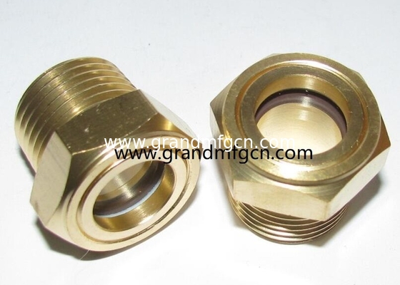 MNPT Thread 1/4" 1/2" 3/4" 1" 2" Planetary Reducer Gearbox Oil Sight Glass with tempered glass 2Mpa pressure OEM ODM