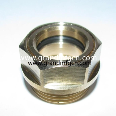 MNPT Thread 1/4" 1/2" 3/4" 1" 2" Planetary Reducer Gearbox Oil Sight Glass with tempered glass 2Mpa pressure OEM ODM