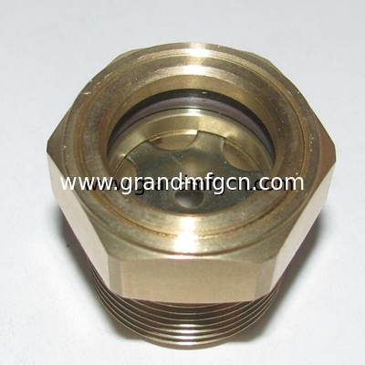 NPT pipe thread 1&quot; 3/4|&quot; 1,1/4&quot; 1,1/2&quot; Air compressors brass oil level glass sight gauge with tempered glass