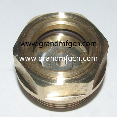 NPT pipe thread 1&quot; 3/4|&quot; 1,1/4&quot; 1,1/2&quot; Air compressors brass oil level glass sight gauge with tempered glass