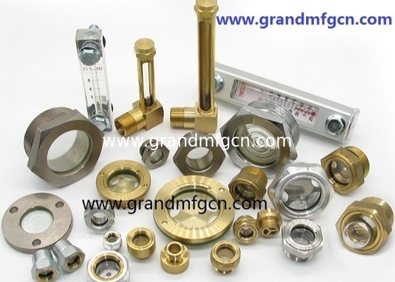 bsp pipe thread G1,1/4  G1&quot; pump oil level sight glass indicator reducer aircompressor oil sight glasses with red ball