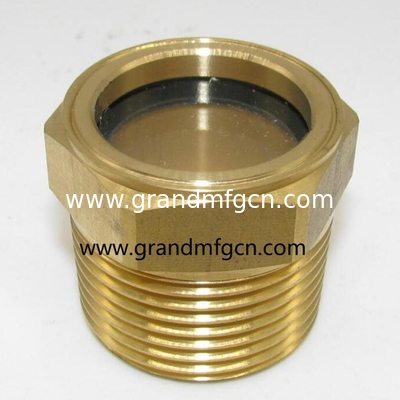 G3/4&quot; male bsp thread GM-HDG34 brass dome oil sight glass fluid dome view port sight window oil level indicators