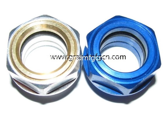 BSP G1 1/4 inch Gearbox Air compressors Milled Hex Aluminum oil level sight glass gauge plug male thread G1/2 G3/4 G1 INCH