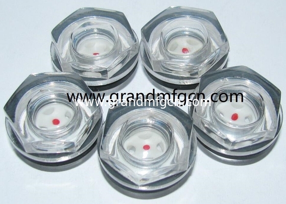 PPMA Plastic hex oil level sight glass bsp thread G1/2 G3/4 G1&quot; G1 1/4&quot; G1 1/2&quot; air compressors oil level sight gauges