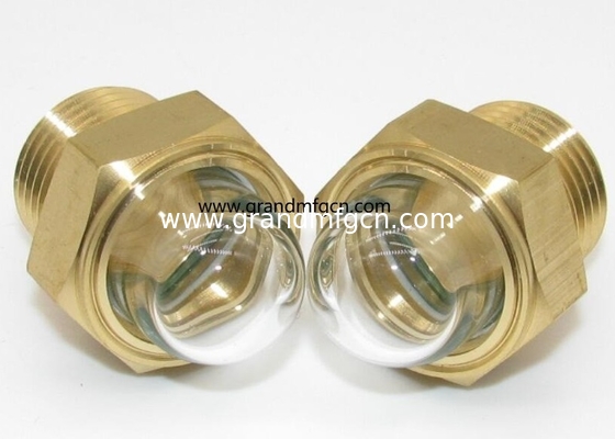 G3/4&quot; male bsp thread GM-HDG34 brass dome oil sight glass fluid dome view port sight window oil level indicators