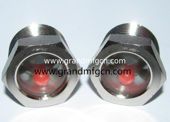 NPT 1,1/2 inch BITZER fused steel sight glass with floating ball fire fighting system waste cones water flow indicators
