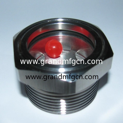 NPT 1,1/2 inch BITZER fused steel sight glass with floating ball fire fighting system waste cones water flow indicators