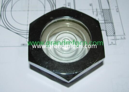 NPT 1 inch BITZER fused steel sight glass fire fighting waste cones water flow sight window indicator sight glass