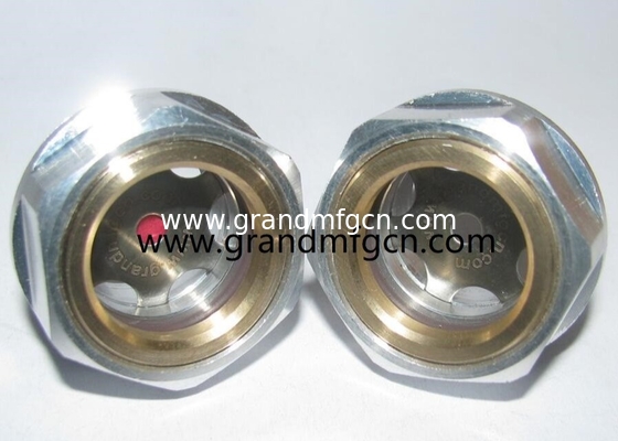 G3/8”G1/4&quot; G1/2&quot; G1&quot; BSP Air compressor milled hex aluminum oil level sight indicator oil sight glass oil level gauge