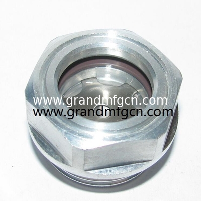 M22X1.5 M27X1.5 Metric industrial machinery radiator liquid level sight glass compressor pump aluminum oil sight glass