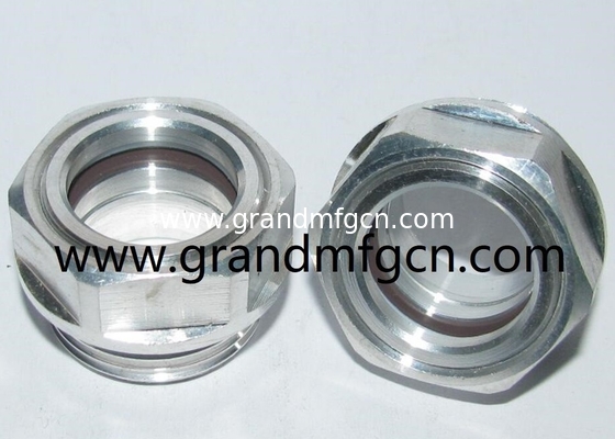 G3/8”G1/4&quot; G1/2&quot; G1&quot; BSP Air compressor milled hex aluminum oil level sight indicator oil sight glass oil level gauge