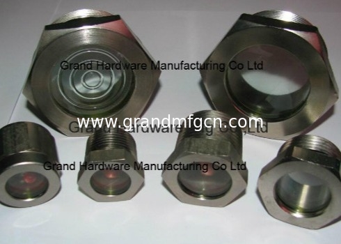 NPT 1/2&quot; BITZER refrigeration air compressor fused steel sight glass with red ball fused sight window sight glass