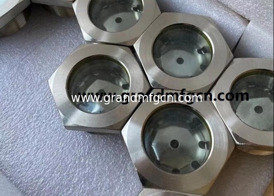 NPT 1/2&quot; BITZER refrigeration air compressor fused steel sight glass with red ball fused sight window sight glass