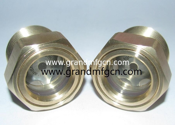 Male NPT thread 3/8&quot; 3/4&quot; Dome-shaped oil level gauge pumps oil observe sight glass indicator with clear 3D sight glass