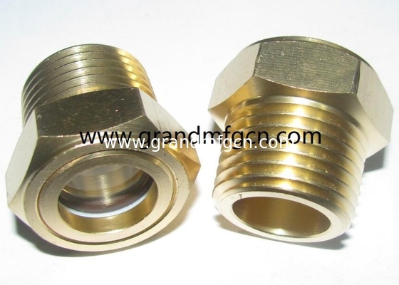 G1”G1 1/4&quot; G1 1/2&quot; G2&quot; Messing Oil Gas Fuel Tank Site Plug MALE THREADED CIRCULAR BRASS OIL SIGHT GLASS IN STOCK
