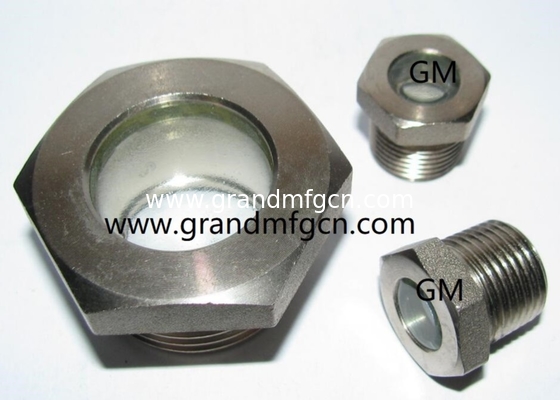 NPT 3/8&quot; BITZER refrigeration fused steel sight glass with red ball fused sight window sight glass manufacturer China