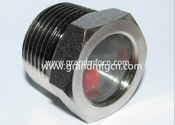 NPT 3/8&quot; BITZER refrigeration fused steel sight glass with red ball fused sight window sight glass manufacturer China