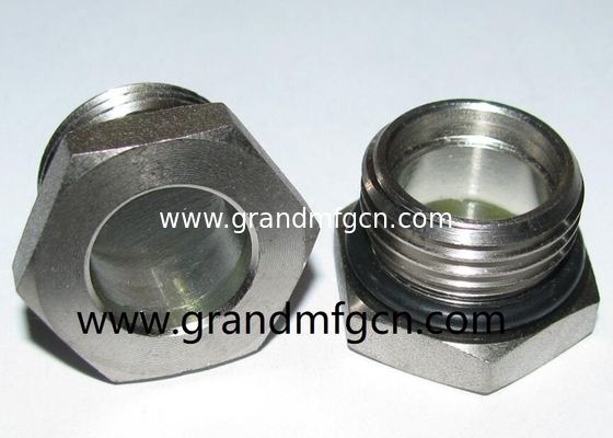 NPT1 1/ 2&quot; BITZER refrigeration fused steel sight glass with reflector fused sight window sight glass manufacturer China