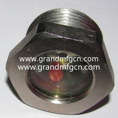 NPT 3/8&quot; BITZER refrigeration fused steel sight glass with red ball fused sight window sight glass manufacturer China