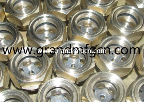 NPT thread 3/8&quot; 1/2&quot; 3/4&quot; Dome-shaped level gauge coolant observe liquid Level Bubble sight glass gauge with clear glass