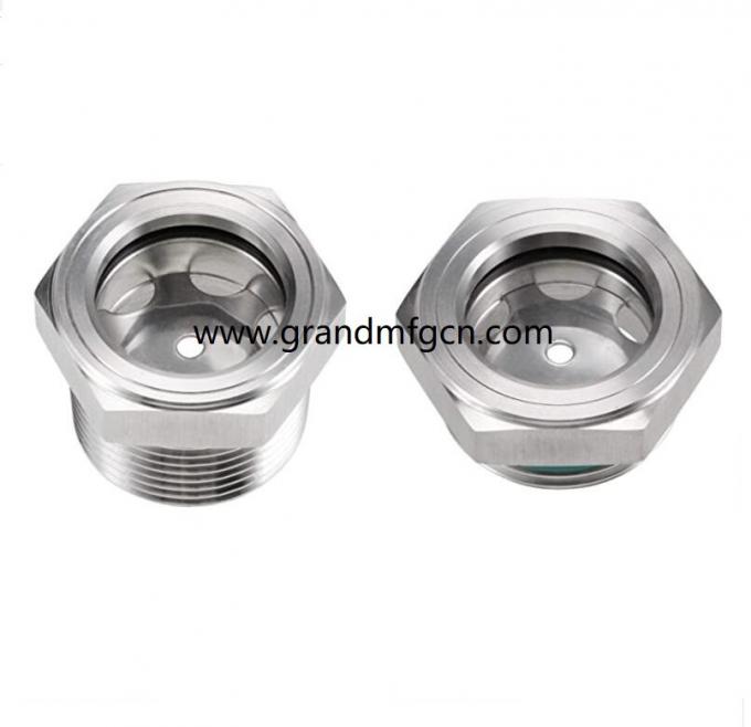 NPT1/4 INCH Brass oil level gauge indicator with level marks for Thin