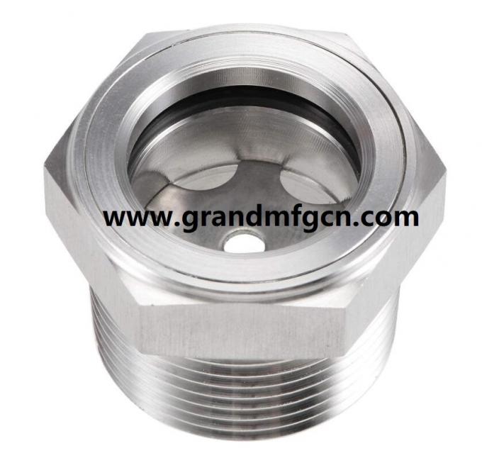 HIGH PRESSURE 1500PSI SIGHT FLOW WINDOW WITH RED BALL BSP G3/4" oil